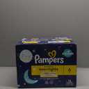 Pampers Overnight Diapers - Swaddlers Overnights - Size 6, 72 Count, Disposable Baby Diaper, Night Time Leak and Skin Protection