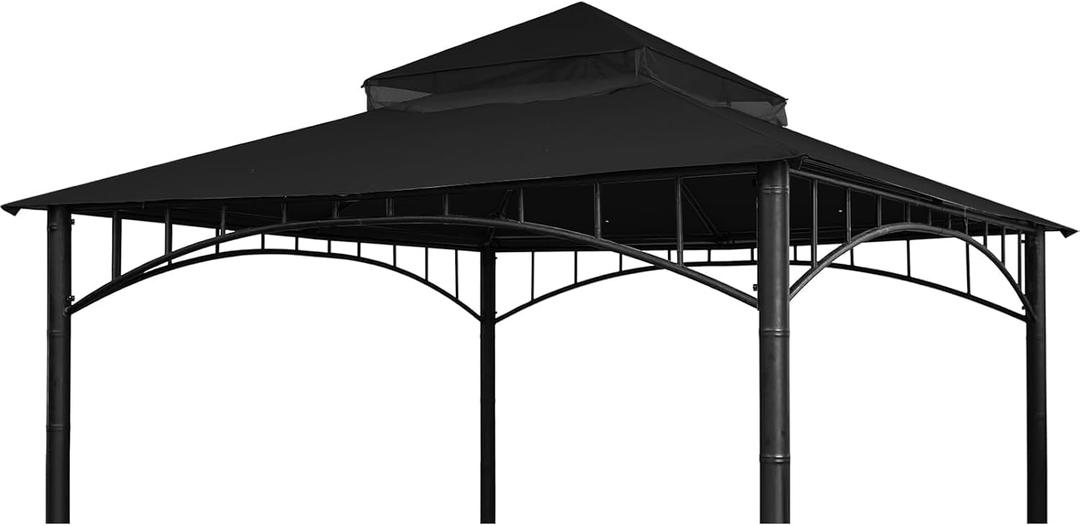 Gazebo Replacement Canopy Top for Target Madaga Gazebo Model L-GZ136PST (Black)