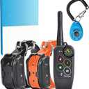 PetSpy M686 Premium Dog Training Shock Collar, 1100 Yards, Medium to Large Dogs, with Vibration, Electric Shock and Beep, Waterproof, Remote Trainer (Two Dogs - Bundle)