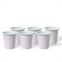 Falcon Enamelware Tumbler, Durable Enamel Drinking Cup, (11 oz), Classic & Stackable Design, Drinking Cup for Kitchen, Outdoor, Camping & Picnic Use (Pale Lilac, Pack of 6)