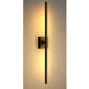Yurnero Battery Operated Wall Sconces Set of Two - Rechargeable Wireless Wall Lights with Remote 3000K-6000K LED Wall Light Fixtures for Bedroom, Living Room, Hallway (28.5in, Black)