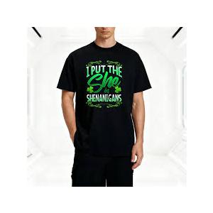 I Put The She In The Shenanigans Shirt St Patricks Day Women T-Shirt, 2XL
