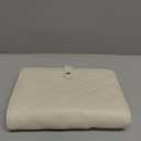 Vlando Travel Jewelry Organizer Case,Jewelry Storage Book Ring Binder with Clear Zipper Velvet Jewelry Pouches Bags for Rings,Necklace,Earrings-Cream White