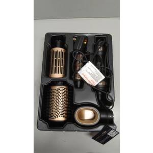 Natrial Hair Dryer Brush Blow Dryer Brush in One Hot Air Brush for Drying and Straightening, Volumizer MultiStyler Smooth Curls for All Hair Types, FrizzFree Blowout Brush for Salon Qualitym, Black and Rose Gold 