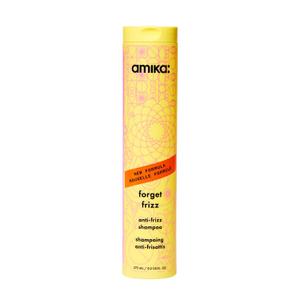amika forget frizz anti-frizz shampoo | smoothing, humidity protection, up to 72 hour frizz control