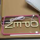 inShareplus 16.5"x 9" Super Bright Open Sign, Dimmable Open Signs for Business, Powered by USB with ON/OFF, Light up LED Open Sign for Coffee Shops, Stores Window (Pink-White)