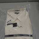 Mens Regular fit Solid Dress Shirts w/Convertible Cuffs (White, XXL)