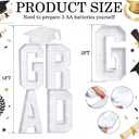 VIHOSE 5 ft 2026 Graduation Party Decorations Graduate LED Lights 4 LED Marquee Light up Letters Grad and Grad Hat Class of 2026 Lights Decor for High School Senior College Graduation Party Supplies