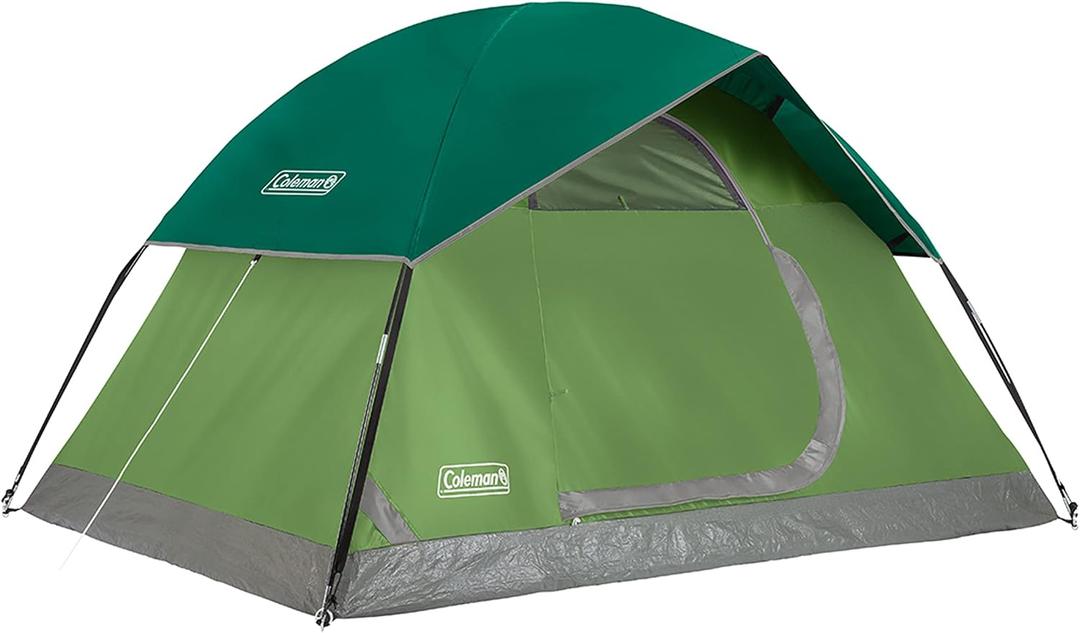 Coleman Sundome Camping Tent with Rainfly, 2 Person Tent Sets Up in 10 Mins, Weatherproof Shelter for Camping, Festivals, Backyard, Sleepovers, & More, PFAS-Free