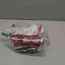 Canvas Storage Bags Designer Organizer 2 Pack – Seasonal Storage for Sweaters, Blankets, Linens & Garments – Foldable Design with Zip & Window, Moth-Proof Space Saver, Candycane Print