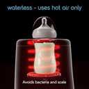 Baby Brezza AirSwirl Waterless Baby Bottle Warmer - Safely Warm Breastmilk + Formula - Bottles Stay Dry + Nutrients are Protected - Works with Nearly All Bottles