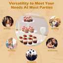 EI 10Pack White Cake Stand Serving Trays for Party,Dessert Table Display Set,3 Tier Cupcake Stands Appetizer Trays for Birthday Wedding Anniversary