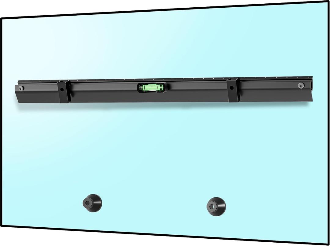 No Stud TV Wall Mount Bracket for 32-75 inch TVs, Sturdy No Drill Drywall TV Mount Up to 150 Lbs, Slim Studless TVs Wall Mount with Max Vesa 600x400mm - Easy Install with Bubble Level