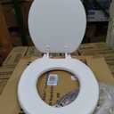 Centoco Toilet Seat Round, Soft Cushioned Vinyl Toilet Seat, HPS20-001, White
