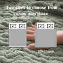 YJLMLY Chunky Knit Throw Blanket,60x80 Inch Heavy 6.8lbs, Hand Knit Chenille Couch Blanket, Soft Cable Knit Gift for Women Mom Wife, Modern Home Decor