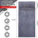 Remagr Flannel Sleeping Bag Liner for Adult, Travel Camping in Warm Cold Weather, Soft Fluffy Travel & Hotel Sleeping Bag Liner with Zipper for Hiking Camping Indoor Outdoor Use