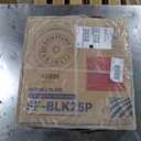 BalanceFrom Olympic Bumper Plate Weight Plate, 25 lbs Pair Black