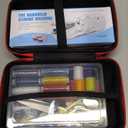 Handheld Sewing Machine with Black Storage Case and 109-Piece Sewing Kit, Mini Portable Cordless Hand Sewing Machine, Ideal for Adults & Beginners, Complete Set of Quick Home Clothing Repair Tools