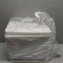 DOUKE White Large Plastic Storage Bins with Lids, 30qt & 16qt Closet Organizers and Storage Tubs, 12" Deep Lidded Aesthetic Storage Containers(4XL+2L)