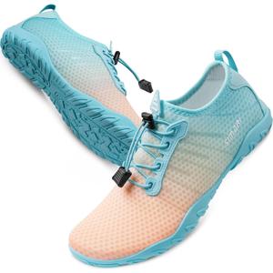 SIMARI Water Shoes for Women Men - Barefoot Quick-Dry Aqua Socks | Lightweight Swim Shoes for Surfing, Swimming, Beach Sports, Kayaking, Diving | Non-Slip Design (1i-gradient Blue), Size 37