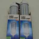 LED Corn Light Bulb 500W Equivalent 5000 Lumen 6500k 50W Large Area Cool Daylight White E26/E27 Medium Base Corn Bulb for Outdoor Indoor Garage Warehouse Factory Workshop Street Backyard (Pack of 2)