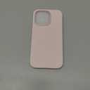 ORNARTO Compatible with iPhone 14 Pro Case 6.1, Slim Liquid Silicone 3 Layers Full Covered Soft Gel Rubber Phone Case Protective Cover with Microfiber Lining 6.1 inch-Chalk Pink