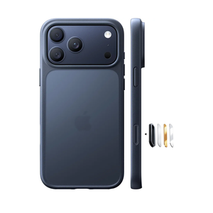 TORRAS for iPhone 17 Pro Case, Beyond Military-Grade Protection, Camera Control Button, DIY Buttons, Translucent Matte Slim Thin Shockproof Hard Back Anti-Scratch Phone case for iPhone 17 Pro, Black