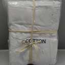 100% Egyptian Cotton Sheets Queen Size - 1000 Thread Count 4 PC Deep Pocket King Size Bed Sheet Set, Soft White Sateen Weave Luxury Hotel Cooling Sheet Sets(White)
