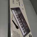 61 key keyboard Piano,Portable Electronic Digital Piano,Built In Dual Speakers,External Microphone,Power Plug,Rich Teaching Content,Multi-Functional Electronic Piano Suitable For Beginners iiw88