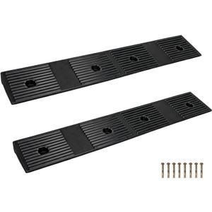 Rubber Curb Ramp 1.5" Rise Threshold Ramp for Driveway 2 Pcs