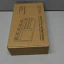 Key Holder for Wall  Decorative Wooden Mail Holder and Key Shelf with Mounting Hardware, Installation Guide  Paulownia Wood with 5 Metal Key Hooks (11.8 x 6.7 x 2.8) (Black)