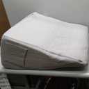 Bedluxe Wedge Pillow,12 inch Bed Wedge Pillow for Headboard, Pillow Wedge for Acid Reflux Relief, Sleeping, After Surgery, Snoring, Gerd, Triangle Pillow Wedge - Cooling Memory Foam Top, Grey