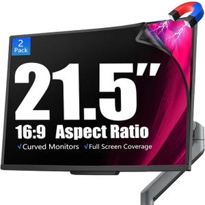 [2 Pack Magnetic Computer Privacy Screen for 21.5 Inch Monitor