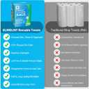 GLIMGLINT Microfiber Cleaning Cloth, 100 Pack Cleaning Rags, Lint-Free, Ultra Absorbent Reusable Paper Towels for Home, Kitchen, Car, Garage or Shop, Microfiber Rags, 11" x 9", Grey