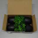 Der Rose Fake Plants 4 Packs Artificial Plants Small Faux Plants Black Bathroom Accessories for Halloween Bathroom Home Kitchen Coffee Table Office Desk Decor Indoor (Green)