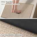 2 x Ileading Kitchen Rugs Set of 2, Anti Fatigue Cushioned Floor Mats for Kitchen, Non Slip Rubber Backing Polypropylene Woven Runner Rug, Heavy Duty & Slip Resistant Standing Mat