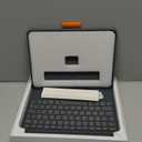 Case with Keyboard for iPad 10th Generation & 11th (A16, 2025): Bluetooth Wireless Detachable Magnetic Stand Rechargeable Keyboard with Folio Slim Compact Removable Cover with Trackpad, White Backlit