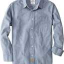 Dubinik Flannel Shirt for Men 100% Cotton Mens Flannel Shirts Long Sleeve Plaid Soft Casual Button Down Shirt Men (Gray, XXL)