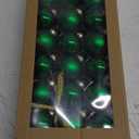 Amooca Christmas Glass Balls Decoration Festival Party Home Decors Holiday Xmas Tree Hanging Ornaments Set 18pc 1.8in Green
