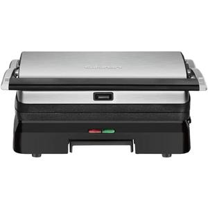 Cuisinart GR-11 Griddler 3-in-1 Grill and Panini Press, Silver