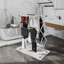 Foldable Drying Rack Clothing,Clothes Drying Rack Folding Indoor and Outdoor Rack,Laundry Drying Rack Collapsible-Black White