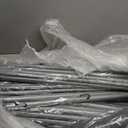 Bigzzia Clothes Drying Rack Folding Drying Rack Clothing 4 Tier Clothes Horses Rack Stainless Steel Laundry Drying Rack with Two Side Wings Grey (Gray)