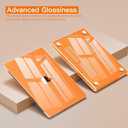 CISSOOK Orange Case for MacBook Pro 14 Inch 2026 2025 2024 2023 Release A3434 A3112 A3185 A3401, Ultra Slim Hard Shell Case Keyboard Cover for MacBook Pro 14 M5 M4 M3 M2 M1 - Clear Orange