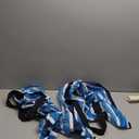 Teenyyou 2 Pcs Beach Umbrella Storage Bag Foldable Waterproof Beach Bag for Umbrellas with Wide Padded Shoulder Strap & Molded Carry Handle Summer Stripe Patio Storage Carrying Covers(Blue)