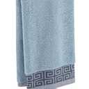 ZCDCP Hand Towel Holder Stand, T-Shape Stainless Steel Towel Rack for Bathroom Countertop with Wood Base, Black Freestanding Hand Towel Holder