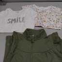 Simple Joys by Carter's baby-girls 4-piece Playwear Set (5T, Grey Smile/Indigo Wash/Olive/White Floral)