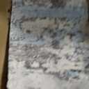 Area Rugs for Living Room: 7x9 Abstract Washable Rug Modern Neutral Large Soft Stain Resistant Non-Slip Backing Machine Table for Bedroom Dining Room Indoor Home Office Carpet - Blue Grey