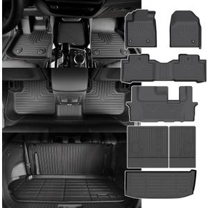 for Honda Pilot Floor Mats 2015 2014 2013 2012 2011 2010 2009,Car Mats for Honda Pilot All Weather Floor Mats Cargo Liner Accessories 2009-2015