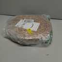 Koyal Wholesale 13.5 Water Hyacinth Placemats Set of 4 Round Woven Charger Plates for Dinner Table Dcor, Natural Wicker Placemat Set for Farmhouse, Rustic or Boho Dining Table Setting