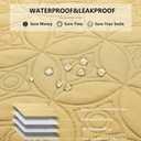 Waterproof Dog Blanket, 52x82 inches Pet Couch Covers for Sofa, Bed Furniture Protector from Dogs Washable and Reversible-Sand+Cream
